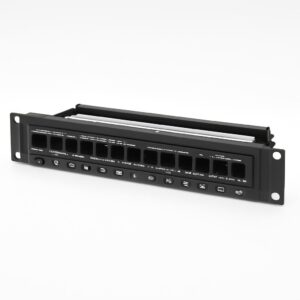 LAN - P Panel DESCARGADO 24 PORT C/ORGANIZADOR DE CABLE TRASERO Hellermann