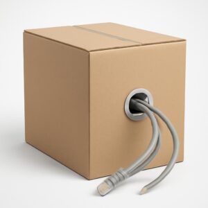 CABLE 4 PARES UTP 24X4 C6 CM  GRIS CAJA 305 MTS Hellermann