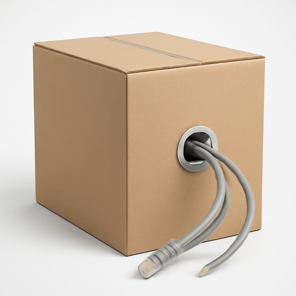 CABLE 4 PARES UTP 24X4 C6 CM GRIS CAJA 305 MTS Hellermann