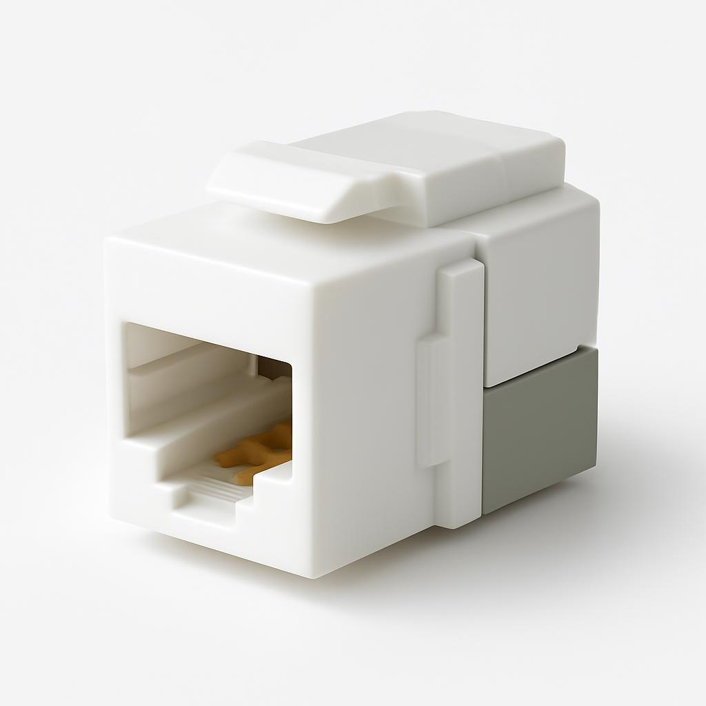 LAN - Jack LC RJ45 CAT6 White Hellermann