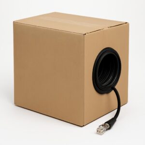 CABLE 4 PARES UTP 24X4 5E EXTERIOR NEGRO CAJA DE CARTON VAINA SIMPLE Hellermann