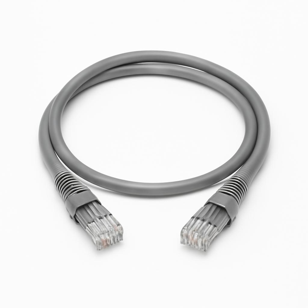 LAN - Patchcord UTP Categoria 6 0,5 metros Gris Hellermann