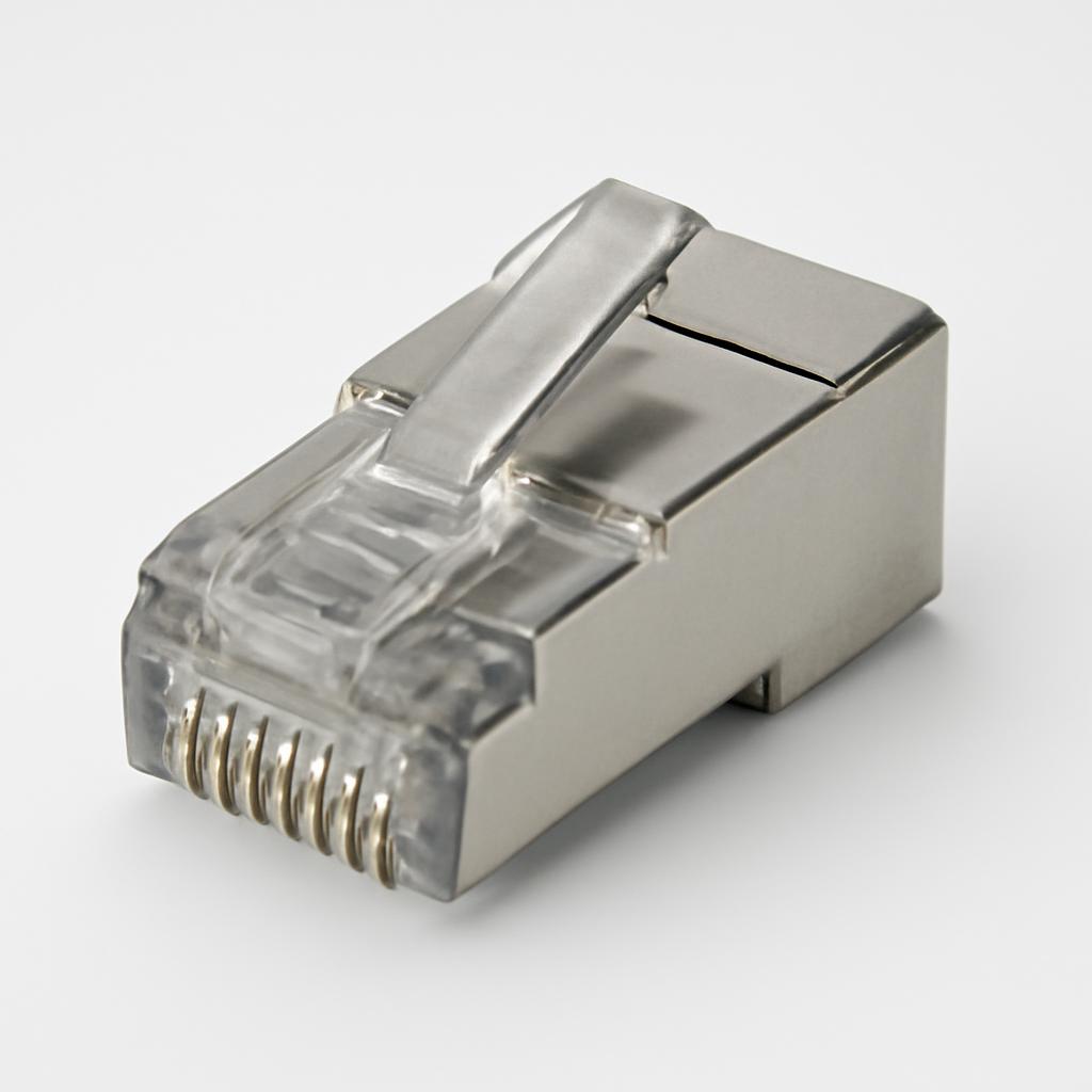 LAN - PLUG CAT6A FTP PASSING-THROUGH - BOLSA x 100 un Hellermann