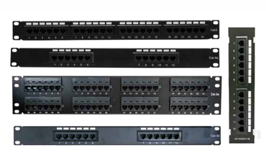 PATCH PANNEL 12 PORTS CAT 5E P/ KRONE/110 P/PARED