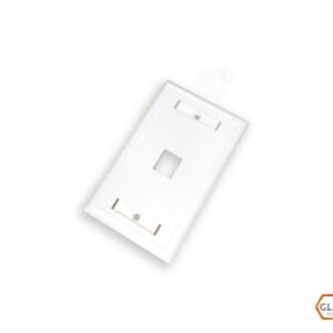 FACE PLATE 1 PORT CAT5E/6