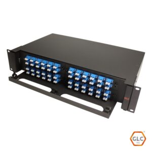 BANDEJA FO C/ 48 ADAPTADOR LC/PC DUP Y 96 PIGTAIL LC/PC C/PROTECCION ACRILICO