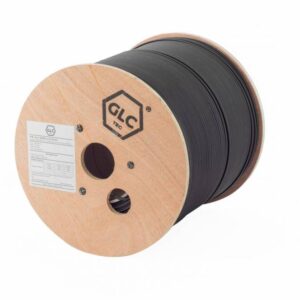 DROP CABLE FLAT 4 CORES SM FIG.8 C/PORTANTE DE ACERO G657A2 x1000 mts