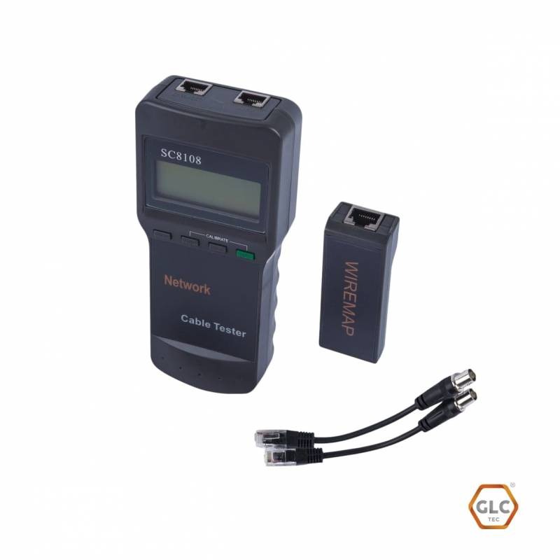 TESTER P/ CAT. 5E/6/COAXIL./ LOCALIZA FALLAS