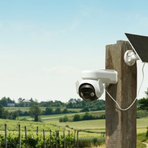Camara AOV PT Kit 5MP Grabación continua 24/7 (AOV), Duración ilimitada de la batería, Conexión 4G o wifi, Detección de personas I.A., Imagen 3K UHD