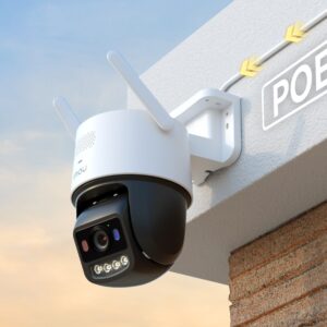Camara Titan Pro 6MP Motorizada, WiFi 6 Dual Band + PoE, 3.6 mm, Autotracking, IR + AURORA, Audio bidireccional, Sirena + Flash azul-roja, IMOU SENSE, Detección humanos, Apto para exterior