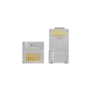 Plug RJ45 CAT5e Blindado 100 Unidades