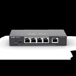 RG-ES205GC-P Switch Smart PoE+. 5 Puertos Gigabit Cloud Managed. 4 puertos PoE+ 54W