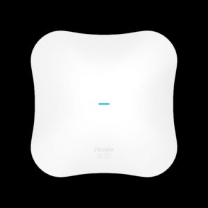 RG-RAP73PRO AP techo Wi-Fi 7 Tri-Banda BE14000 alta densidad. 2.4GHz (2x2) / 5GHz (3x3) / 6GHz (3x3). 1x 1/2.5GbE + 1x SFP+ 1/10GbE. Soporte techo y pared. Sólo requiere PoE+ para maxima capacidad. Conector para fuente DC.