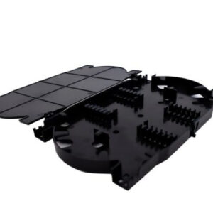 CASETE PARA 24 EMPALMES DE FIBRA OPTICA CON TAPA