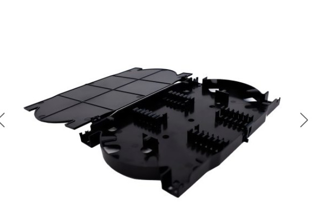 CASETE PARA 24 EMPALMES DE FIBRA OPTICA CON TAPA