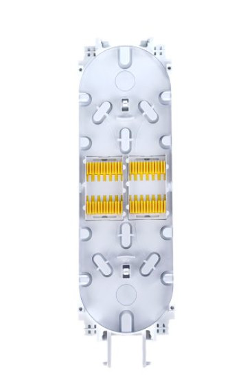 CASETE PARA 24 EMPALMES DE FIBRA OPTICA PARA BOTELLA DE 48 FIBRAS